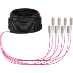 EFB Elektronik O8321S40OM4 InfiniBand en Glasvezelkabel 40 m 8x SC U-DQ(ZN) BH Beige, Zwart, Magenta