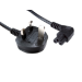 Cables Direct Type G/C5 1.8m Black Power plug type G C5 coupler