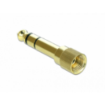 DeLOCK 66390 tussenstuk voor kabels 3.5 mm 6.35 mm Goud
