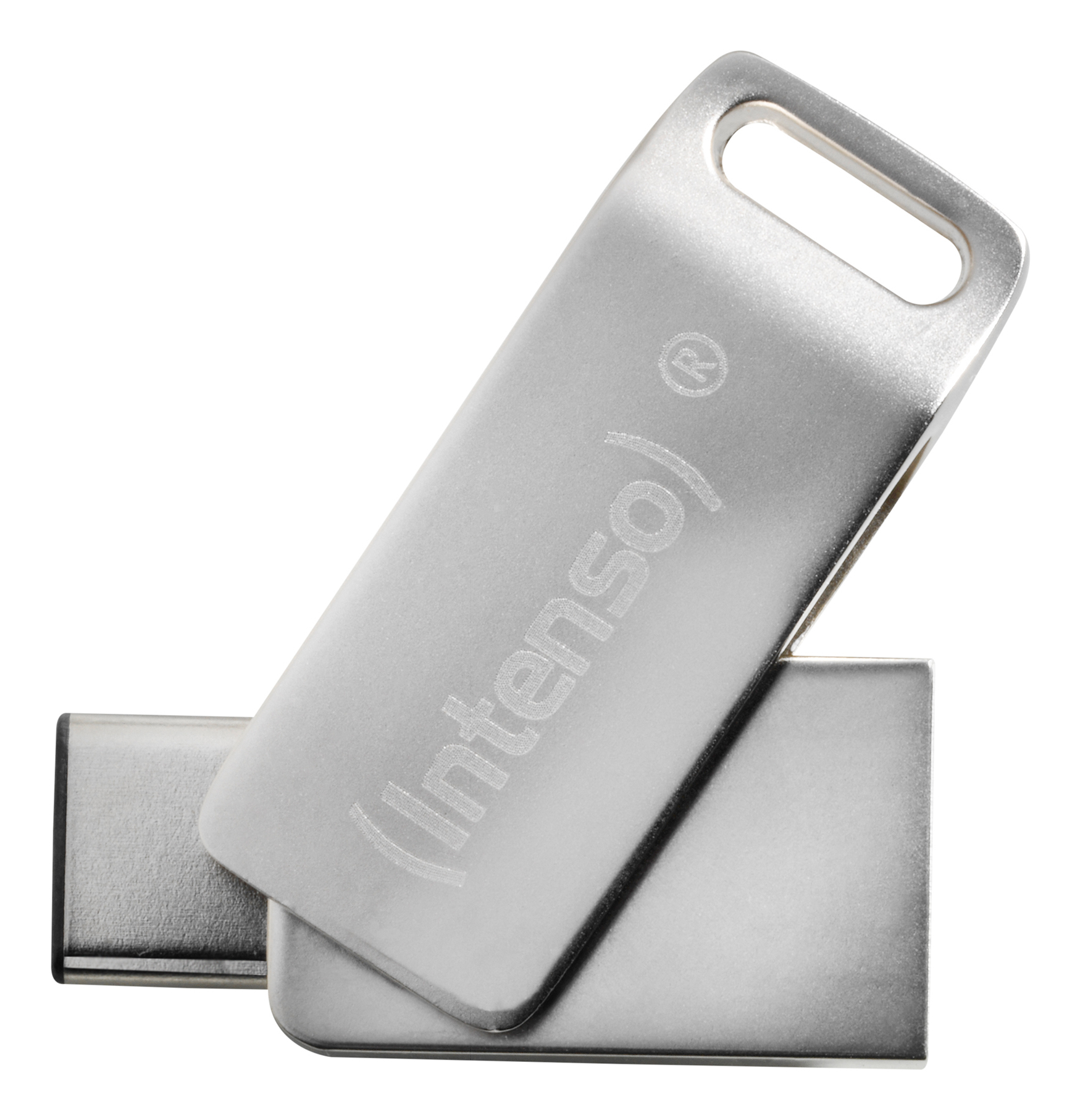 Intenso cMobile Line USB flash drive 64 GB USB Type-A / USB Type-C 3.2 Gen 1 (3.1 Gen 1) Silver