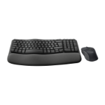 Logitech Wave Keys MK670 Combo keyboard Mouse included Universal RF Wireless + Bluetooth QZERTY French Graphite