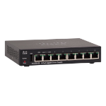 Cisco SG250-08 Managed L2/L3 Gigabit Ethernet (10/100/1000) Power over Ethernet (PoE) Black