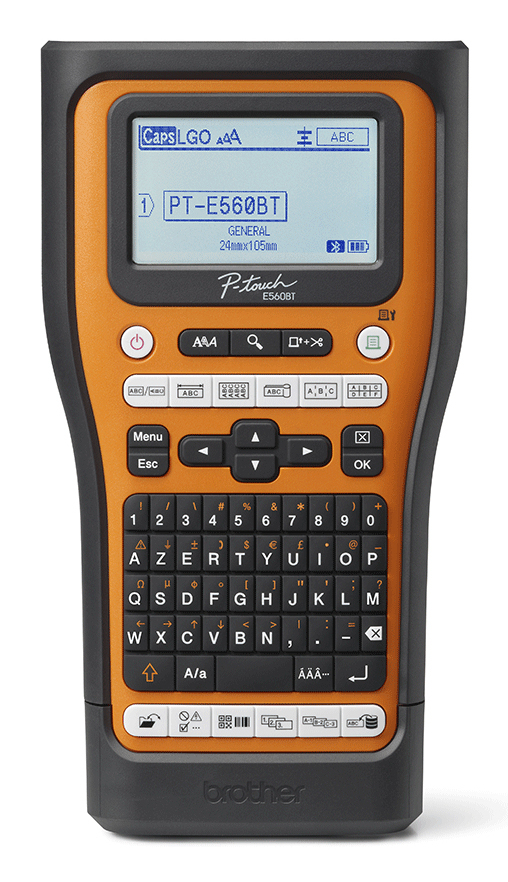Brother PT-E560BTVP label printer Thermal transfer 180 x 180 DPI 20 mm/sec Wired & Wireless HSE/TZe Bluetooth QWERTZ