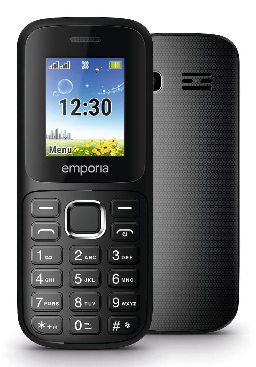 Emporia emporia313 4.5 cm (1.77") 64.6 g Black Senior phone