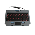 Gamber-Johnson 7160-1683-00 mobile device keyboard Black, Gray USB QWERTY English