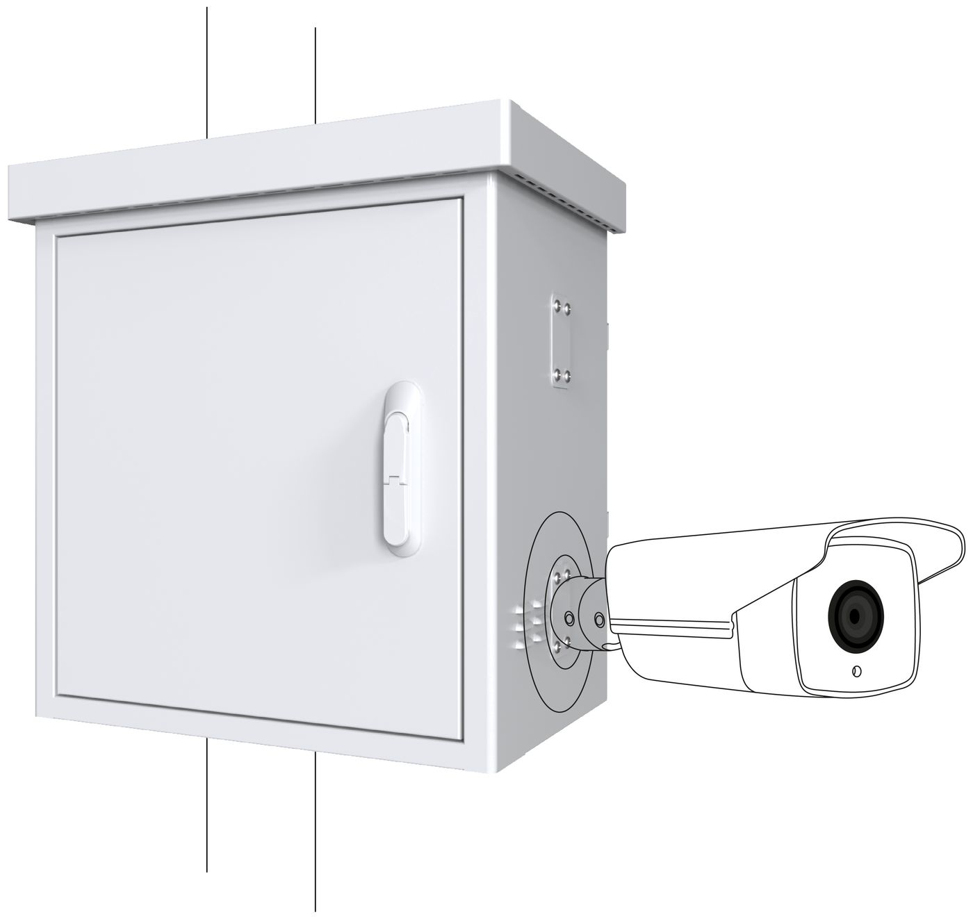 Image of Lanview RCCTV003 rack cabinet 0U White
