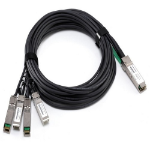 DELL 470-AAVT fibre optic cable 0.5 m QSFP+ 4x SFP+ Black