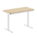 LogiLink Sit-stand desk, single motor, 118x60cm, w/ wireless charging, white