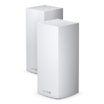 Linksys Velop Whole Home Intelligent Mesh WiFi 6 (AX4200) System, Tri-Band, 2-pack wireless router Gigabit Ethernet Tri-band (2.4 GHz / 5 GHz / 5 GHz) White