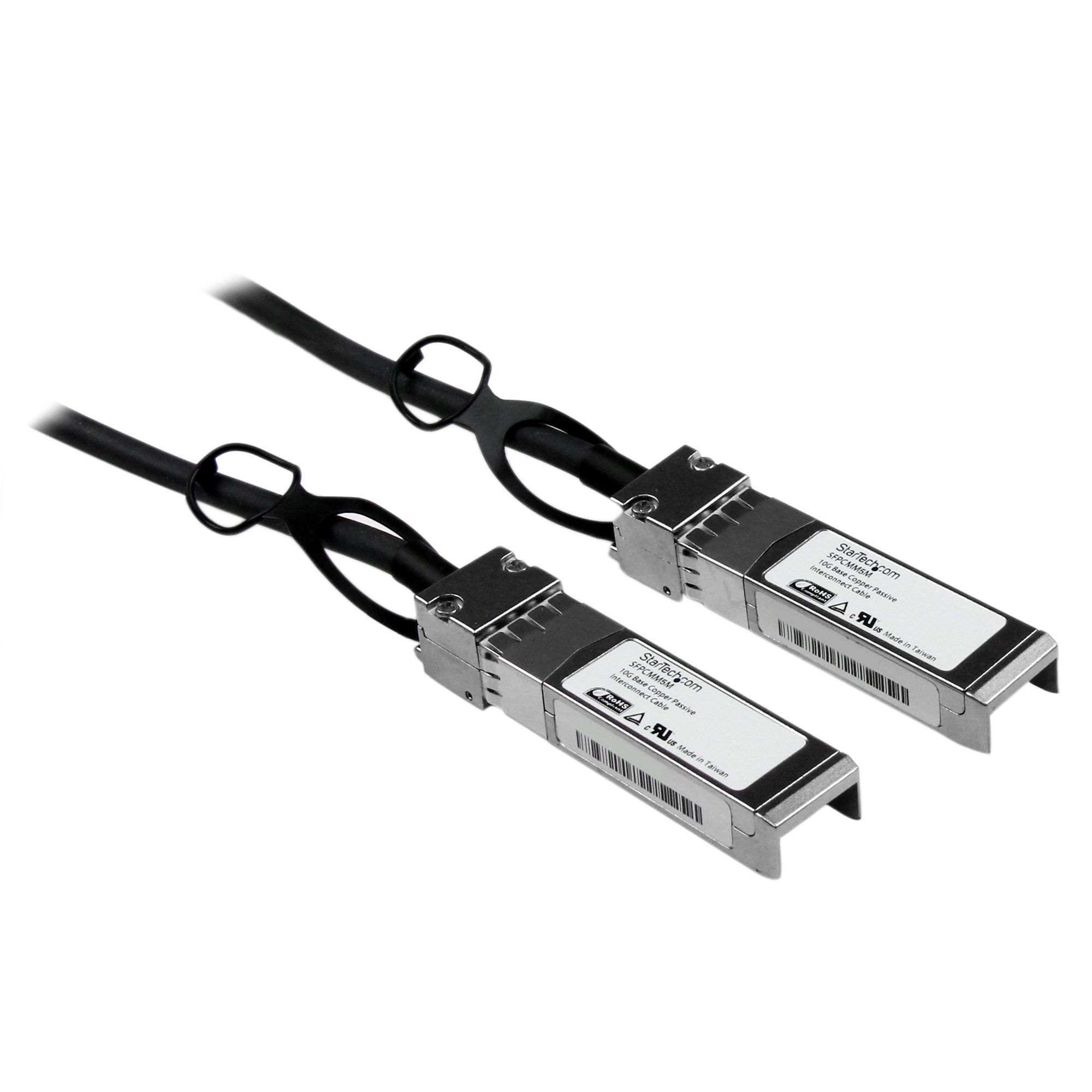 Image of StarTech.com Cisco SFP-H10GB-CU5M Compatible 5m 10G SFP+ to SFP+...