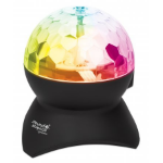 Manhattan Sound Science Disco Light Ball Bluetooth Speaker (Clearance Pricing), FM Radio, Decent Sound Output (3W), 8 hour Playback time, Integrated Controls, Range 10m, microSD card reader, Aux 3.5mm, USB-A charging cable incl, Bluetooth 5.0, 3 Years War
