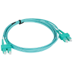 Legrand 032262 Glasvezel kabel 3 m 2x SC OM4 Aqua-kleur
