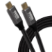 Maplin 'Maplin USB-C to USB-C Cable Braided V3.2 Gen2 10Gbps 100W PD Charge and Data Transfer 1m