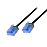 FDL ULTRA SLIM 1M CAT.6A U-UTP HIGH-FLEX PATCH CABLE - BLACK