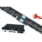 Chatsworth EA-4019-C Monitored Pro eConnect PDU | Black | Vertical | AS/NZS 3112 15A 3-Pin Flat Input