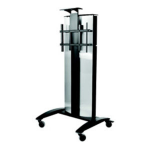 Peerless SmartMount Black Flat panel Multimedia cart