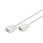 Digitus AK-610106-020-E seriële kabel Beige 2 m DB-9