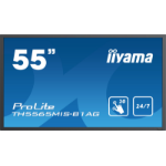 iiyama ProLite TH5565MIS-B1AG Digital signage flat panel 139.7 cm (55") LED 400 cd/m² Full HD Black Touchscreen 24/7