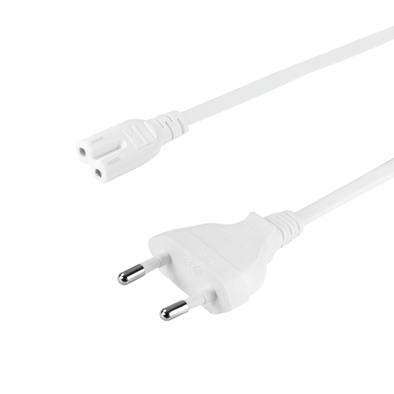 LogiLink Power cable, CEE 7/16 to IEC C7, white, 10 m