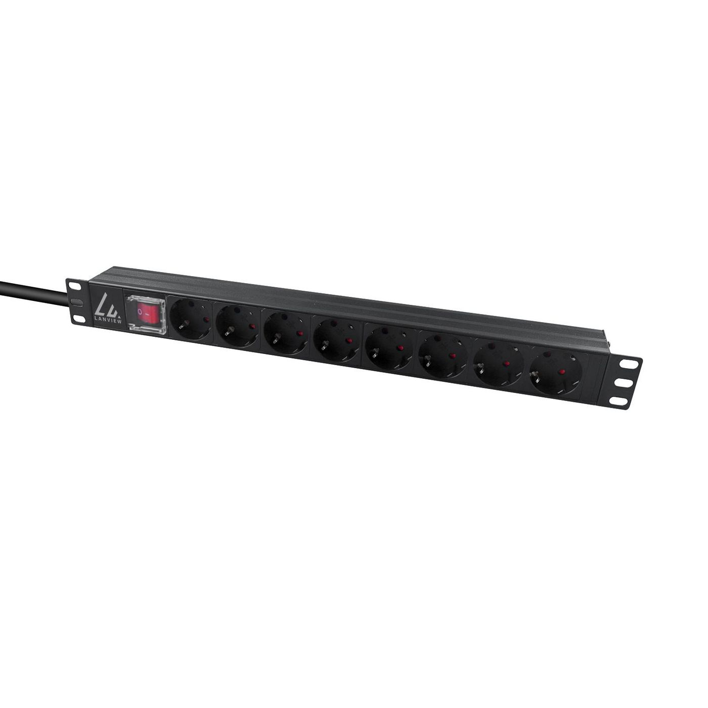 Lanview Black Lvr-2Msch-Sch-C13-8 Power Distribution Unit (Pdu) 8 Ac Outlet(