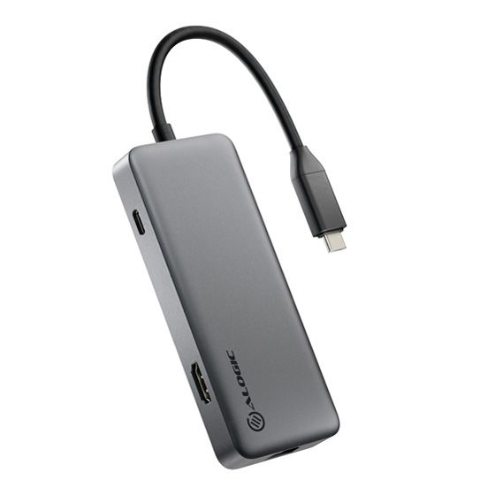 Photos - Card Reader / USB Hub ALOGIC SPARK USB Type-C Grey U4HC2AGE 