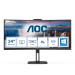 AOC V5 CU34V5CW/BK computer monitor 86.4 cm (34") 3440 x 1440 pixels LED Black