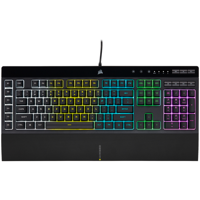 Image of Corsair K55 RGB PRO keyboard USB QWERTY UK English Black