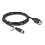 DeLOCK M12 Cable A-coded 8 pin female to RJ45 jack for installation Cat.5e FTP 3 m black
