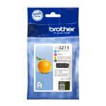 Brother LC-3211VAL Ink cartridge multi pack Bk,C,M,Y Blister, 4x200 pages ISO/IEC 19752 Pack=4 for Brother DCP-J 772