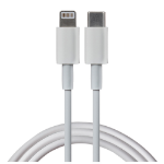 Maplin Lightning Connector to USB-C 20W High Speed Cable - White, 3m