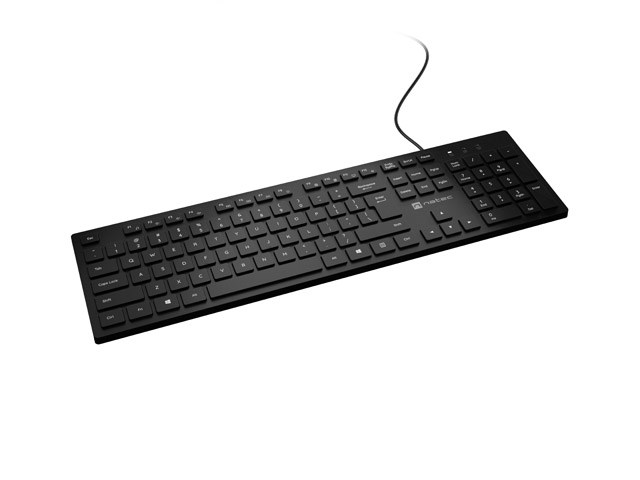 NAT ec Herring US Multimedia Slim Keyboard Black
