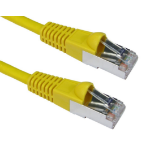 Cables Direct 2m CAT6a, M - M networking cable Yellow S/FTP (S-STP)