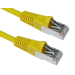 Cables Direct 2m CAT6a, M - M networking cable Yellow S/FTP (S-STP)