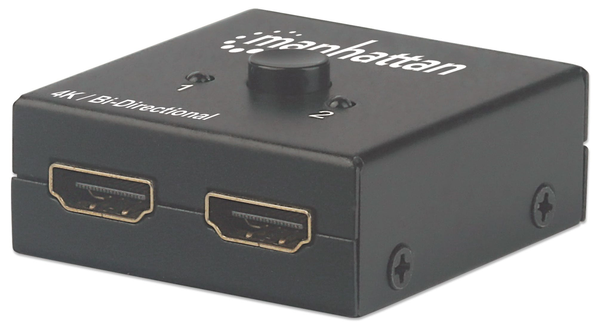 Image of Manhattan HDMI Switch 2-Port, 4K@30Hz, Bi-Directional, Black,...