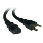 Power Cord, 125VAC 13A NEMA 5-15 Plug, North America