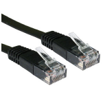 Cables Direct RJFLAT-01.5K networking cable Black 1.5 m Cat5e U/UTP (UTP)