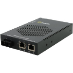 Perle S-1110DHP-SC160 network media converter 1000 Mbit/s 1550 nm Single-mode Black