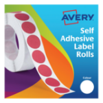 Avery Labels on Roll Dia19mm Whte 24-404