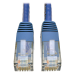 Tripp Lite N200-015-BL Cat6 Gigabit Molded (UTP) Ethernet Cable (RJ45 M/M), PoE, Blue, 15 ft. (4.57 m)