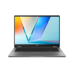 ASUS Vivobook 14 Flip 90NB14Y1-M004V0 laptop Intel Core Ultra 7 256V Hybrid (2-in-1) 35.6 cm (14") Touchscreen WUXGA 16 GB LPDDR5x-SDRAM 1 TB SSD Wi-Fi 7 (802.11be) Windows 11 Home Grey