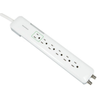 Monoprice 9199 surge protector White 6 AC outlet(s) 120 V 47.2" (1.2 m)