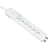 Monoprice 9199 surge protector White 6 AC outlet(s) 120 V 47.2" (1.2 m)