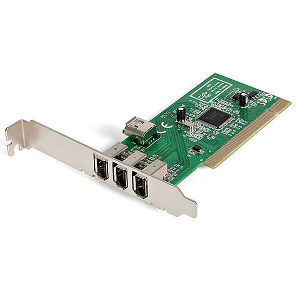Image of StarTech.com 4 port PCI 1394a FireWire Adapter Card - 3 External 1...