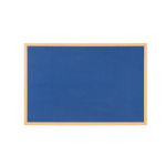 Bi-Office Earth Blue Felt Notice Board 22mm Oak Frame 1500x1200mm - FB5143239 DD