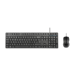 Targus Targus - Keyboard and mouse set - combo - full size - antimicrobial - USB - QWERTY - UK - black