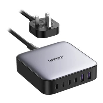 Ugreen 40915 GAN 200W DESK CHARGER 6 PORTS WITH 1M USB-C CABLE