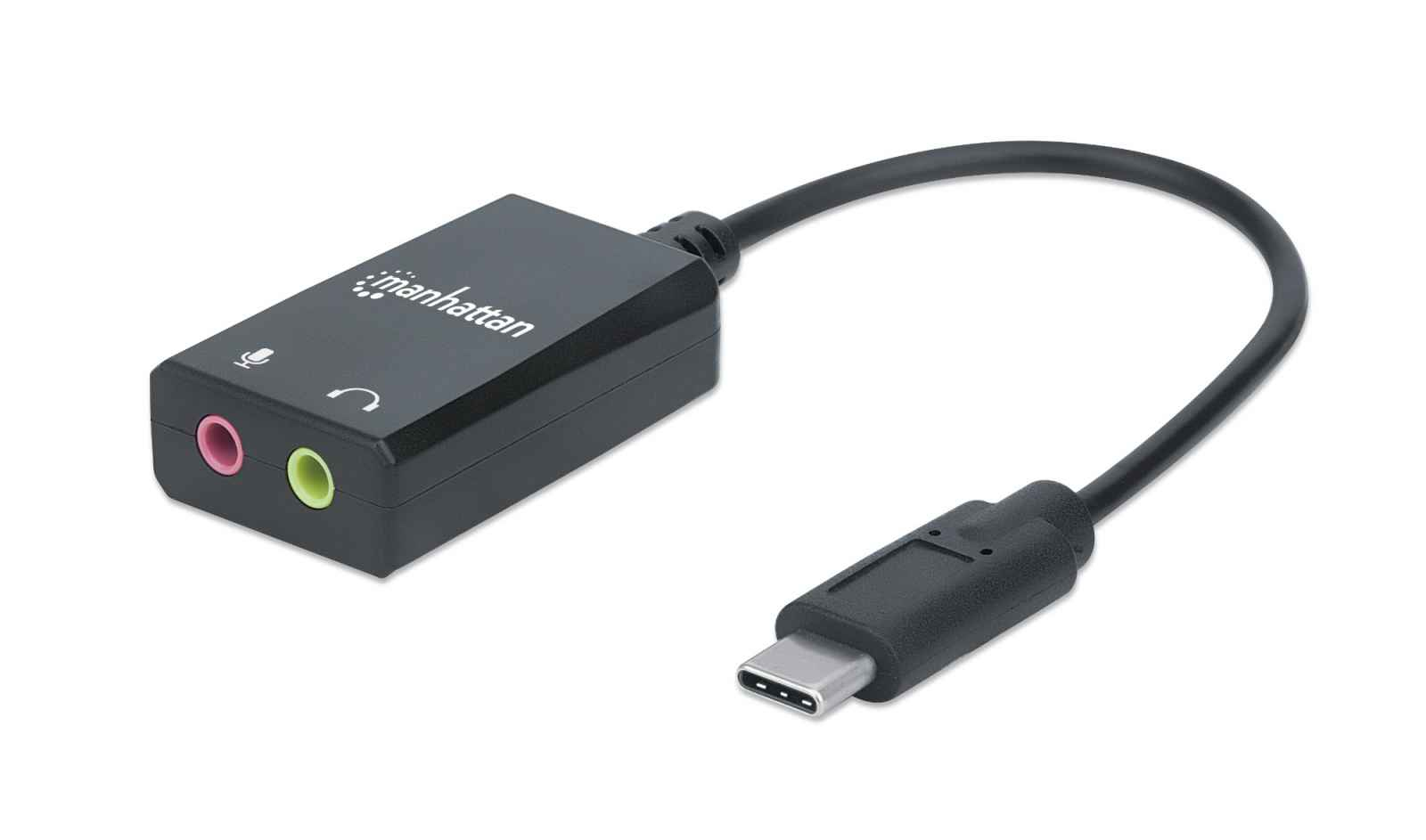 Image of Manhattan USB-C Audio/Sound Adapter (Clearance Pricing), USB-C to...