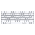 Apple MLA22 keyboard Bluetooth QWERTZ Swiss Silver, White