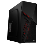 Aerocool Cyber X Mid-Tower Red Front LED 1 x 12cm Black Rear Fans