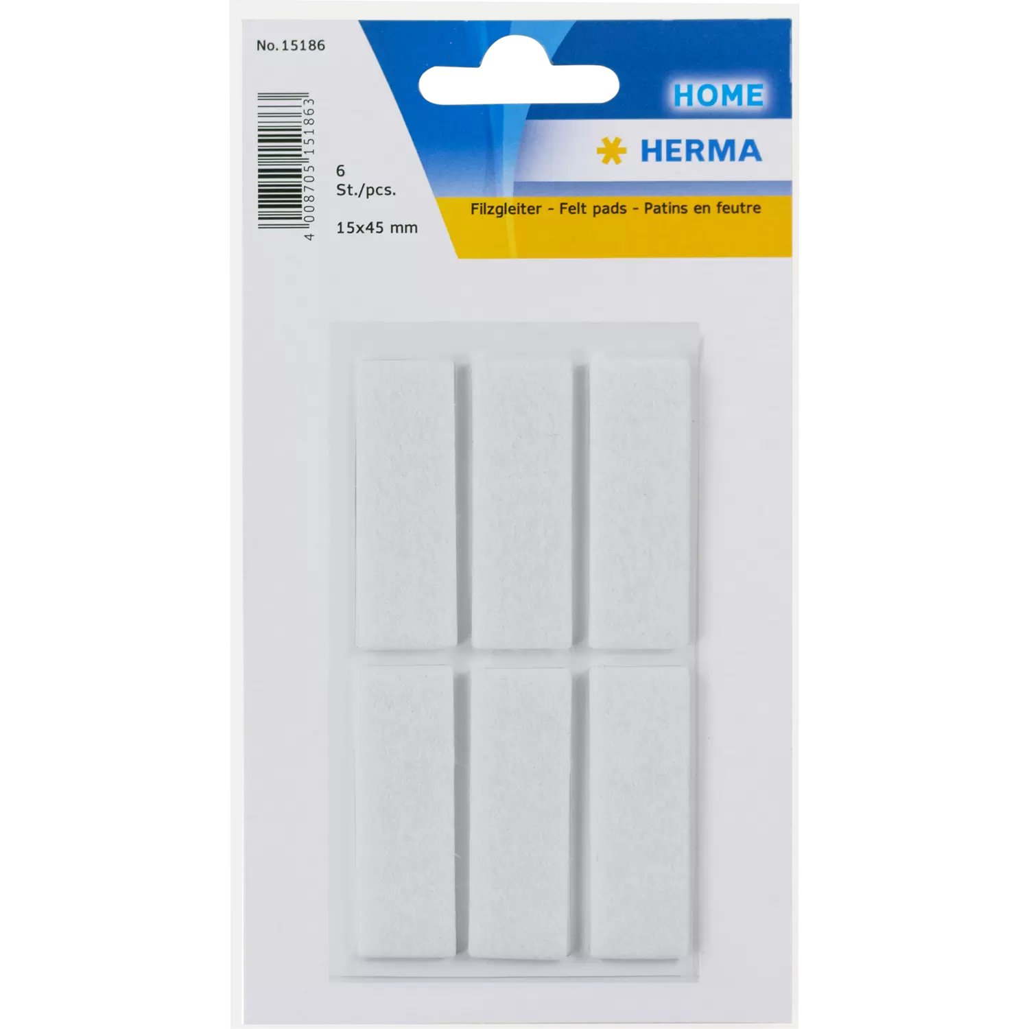 Image of HERMA 15186 self-adhesive label Rectangle White 6 pc(s)